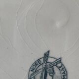 6 antique flat plates in Saint-Amand earthenware (Nord)