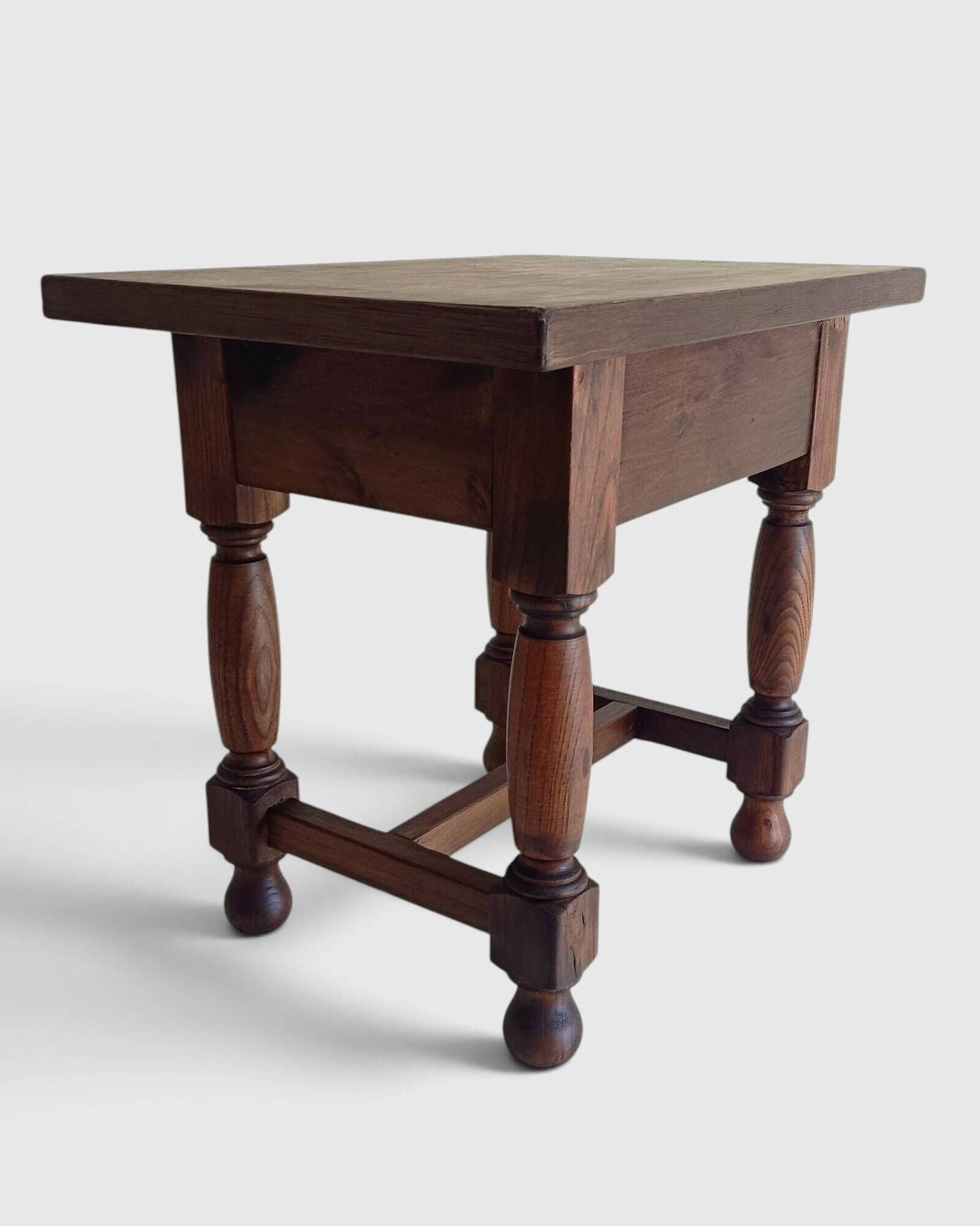 Spanish Castilian Baroque Revival Side Table, Mid-20th Century
