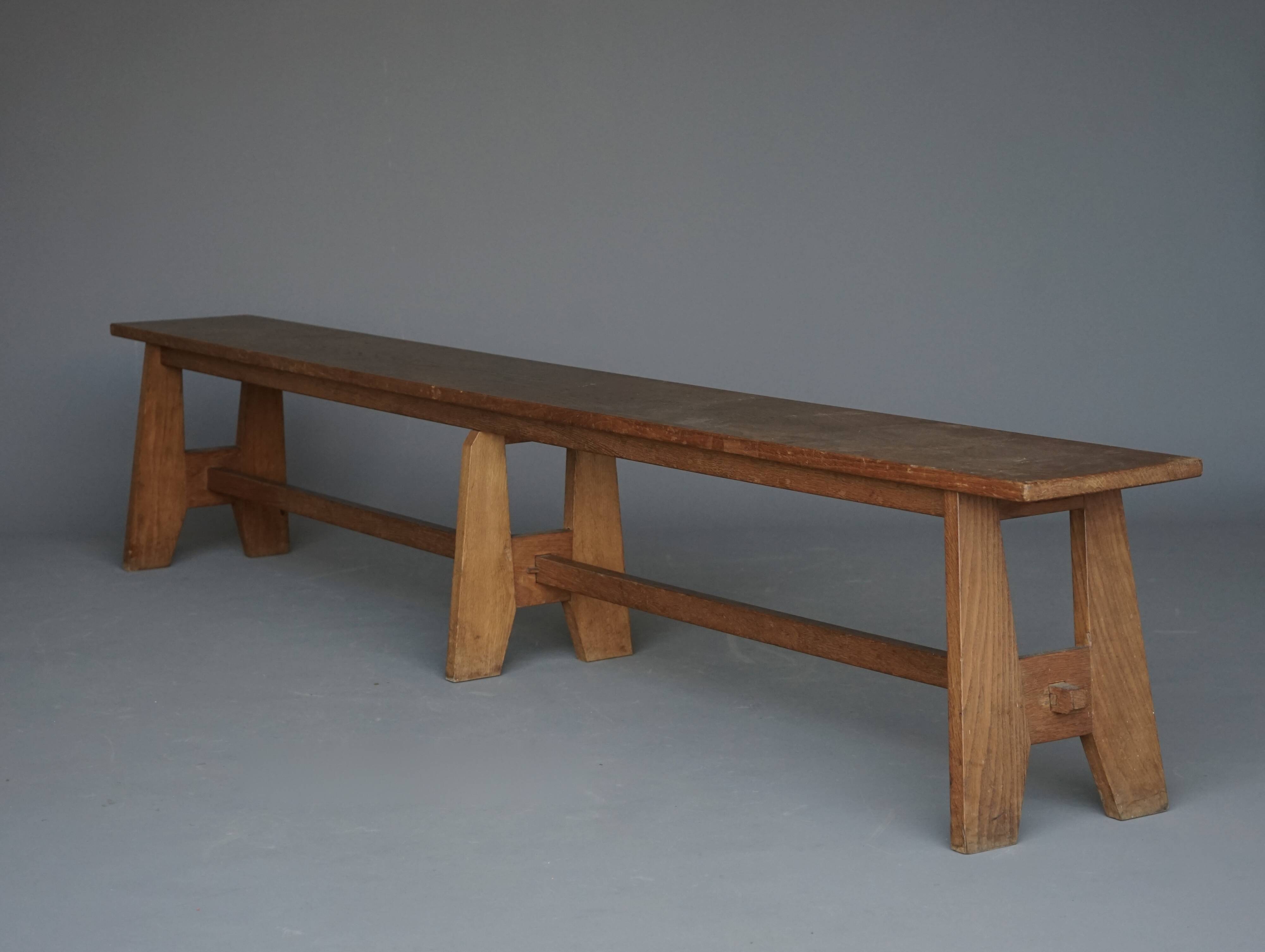 Dutch midcentury Bossche School long Bench
