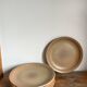 6 flat plates in stoneware