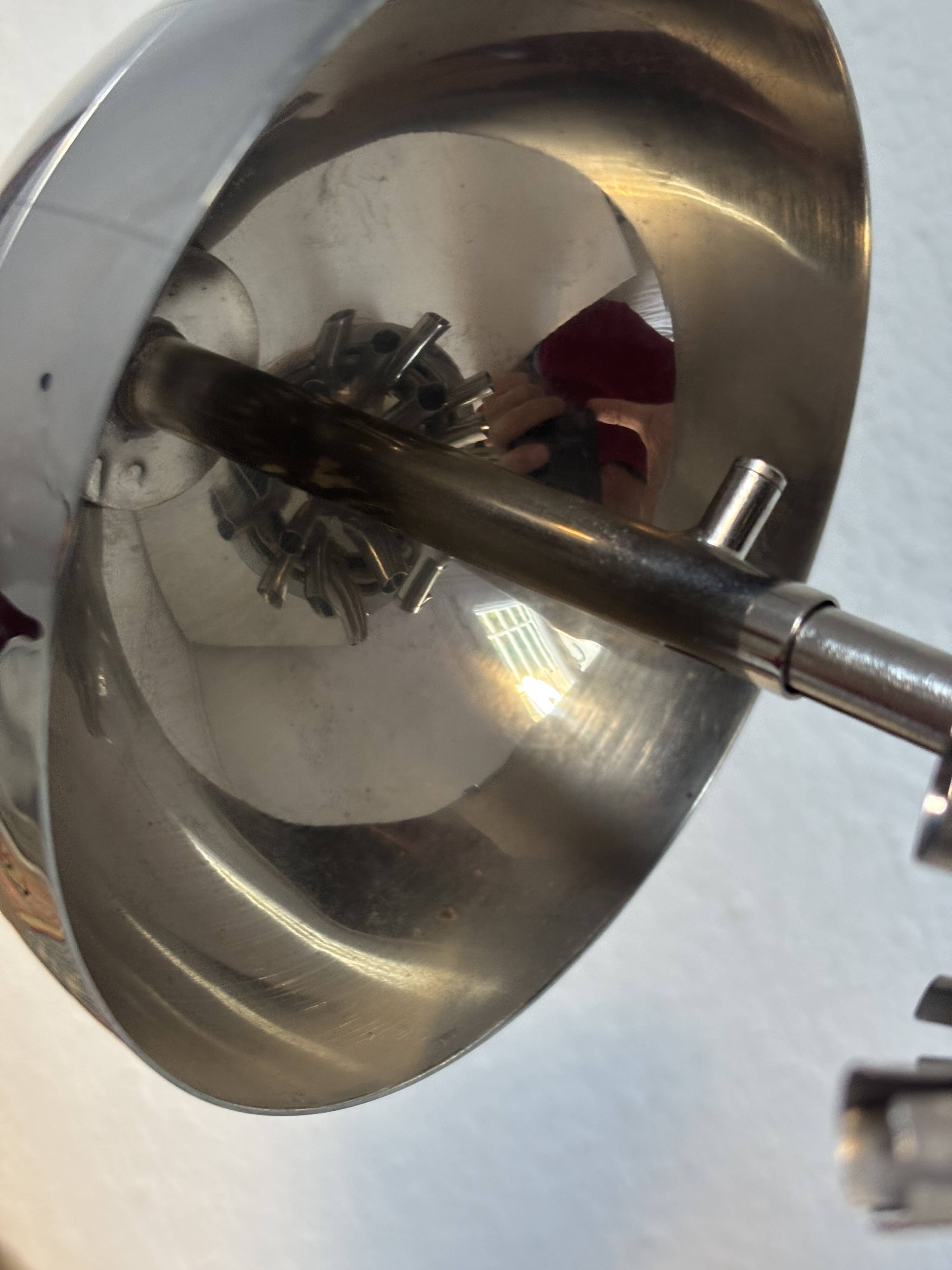 Vintage 1960 cigarette case world map chrome dispenser - 22 x 13 cm