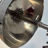 Vintage 1960 cigarette case world map chrome dispenser - 22 x 13 cm