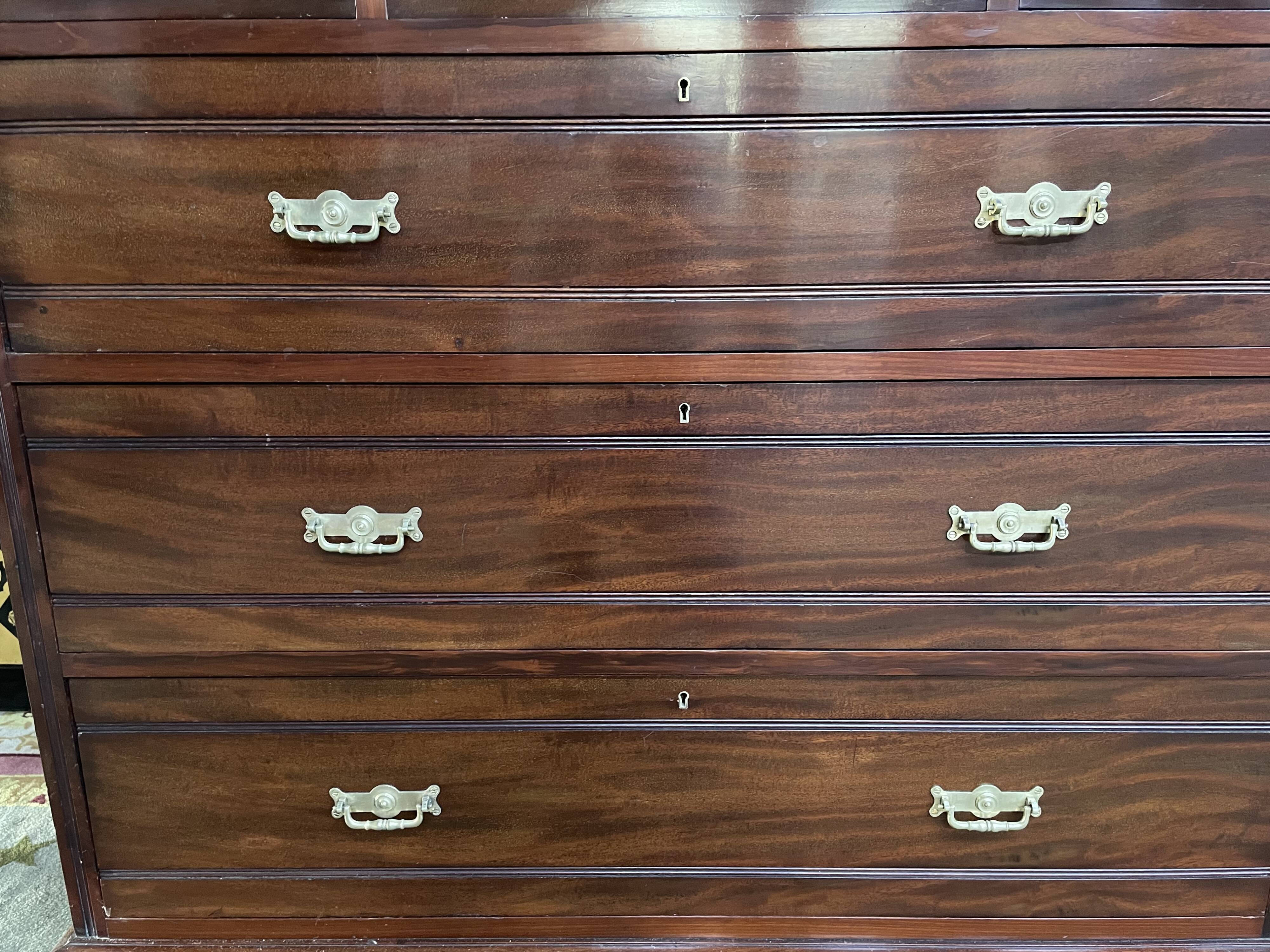 Restored mahogany boat marine chest of drawers