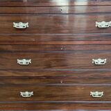 Restored mahogany boat marine chest of drawers