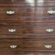 Commode marine de bateau en acajou restaurée