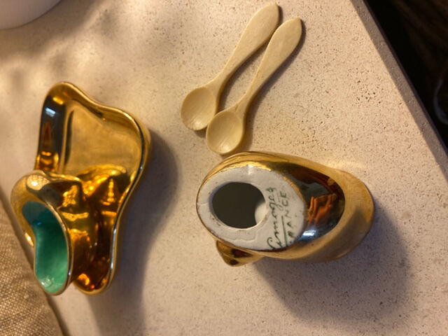 Limoges porcelain pepper shaker set