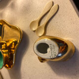 Ensemble salière poivrière porcelaine de Limoges