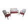 2-seater sofa and 2 armchairs in Louis XV style, revamped