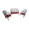 Canapé 2 places et 2 fauteuils style Louis XV relooké