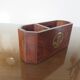 Porte crayon en palissandre et laiton 1970