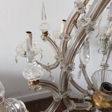 Glass pendant chandelier