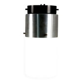 Vintage Stilnovo ceiling light in aluminium, Italy, 1960s.