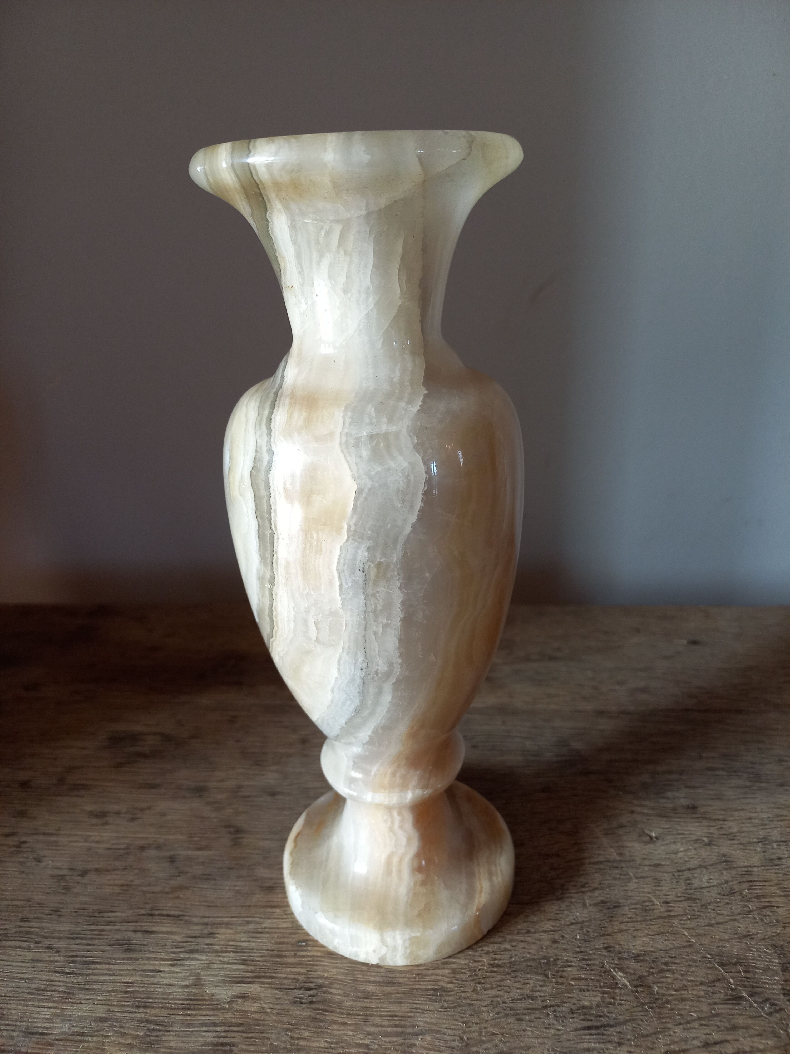 Vintage alabaster vase