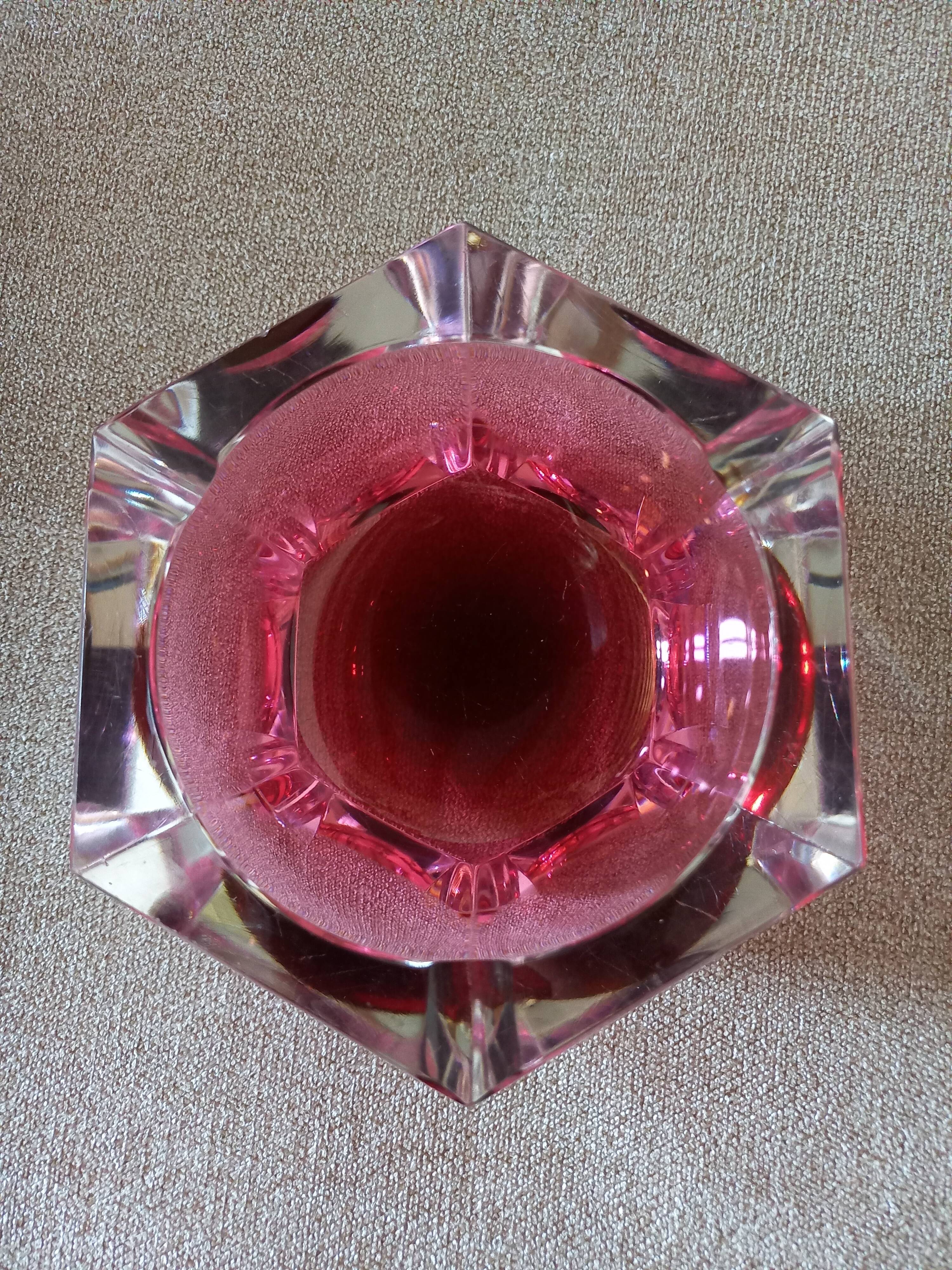 Ashtray or crystal bag empty Val Saint Lambert Vintage