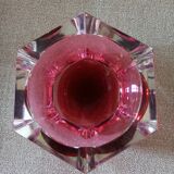 Ashtray or crystal bag empty Val Saint Lambert Vintage