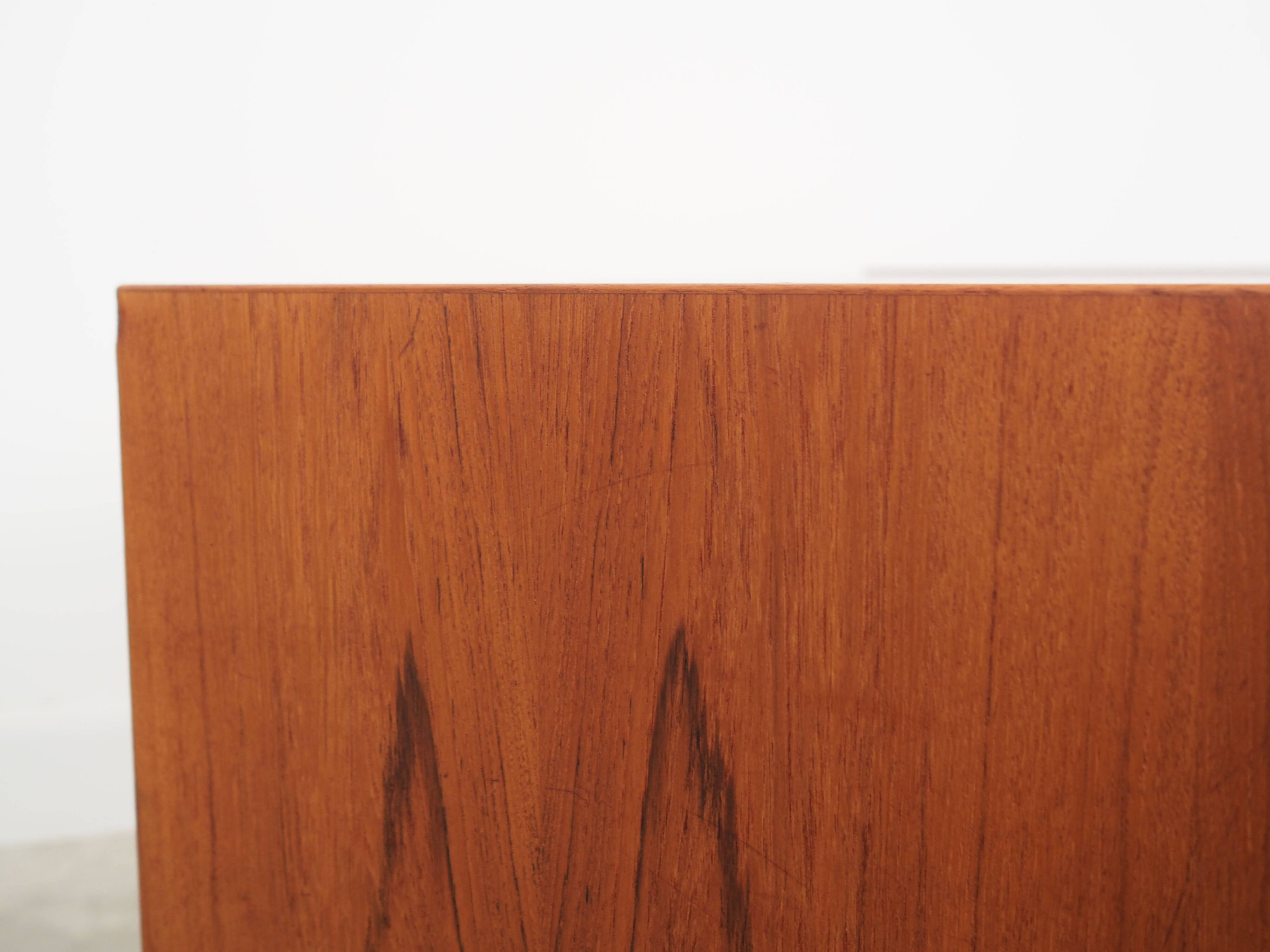 Teak cabinet, Danish design, 1970s, manufacturer: Denka