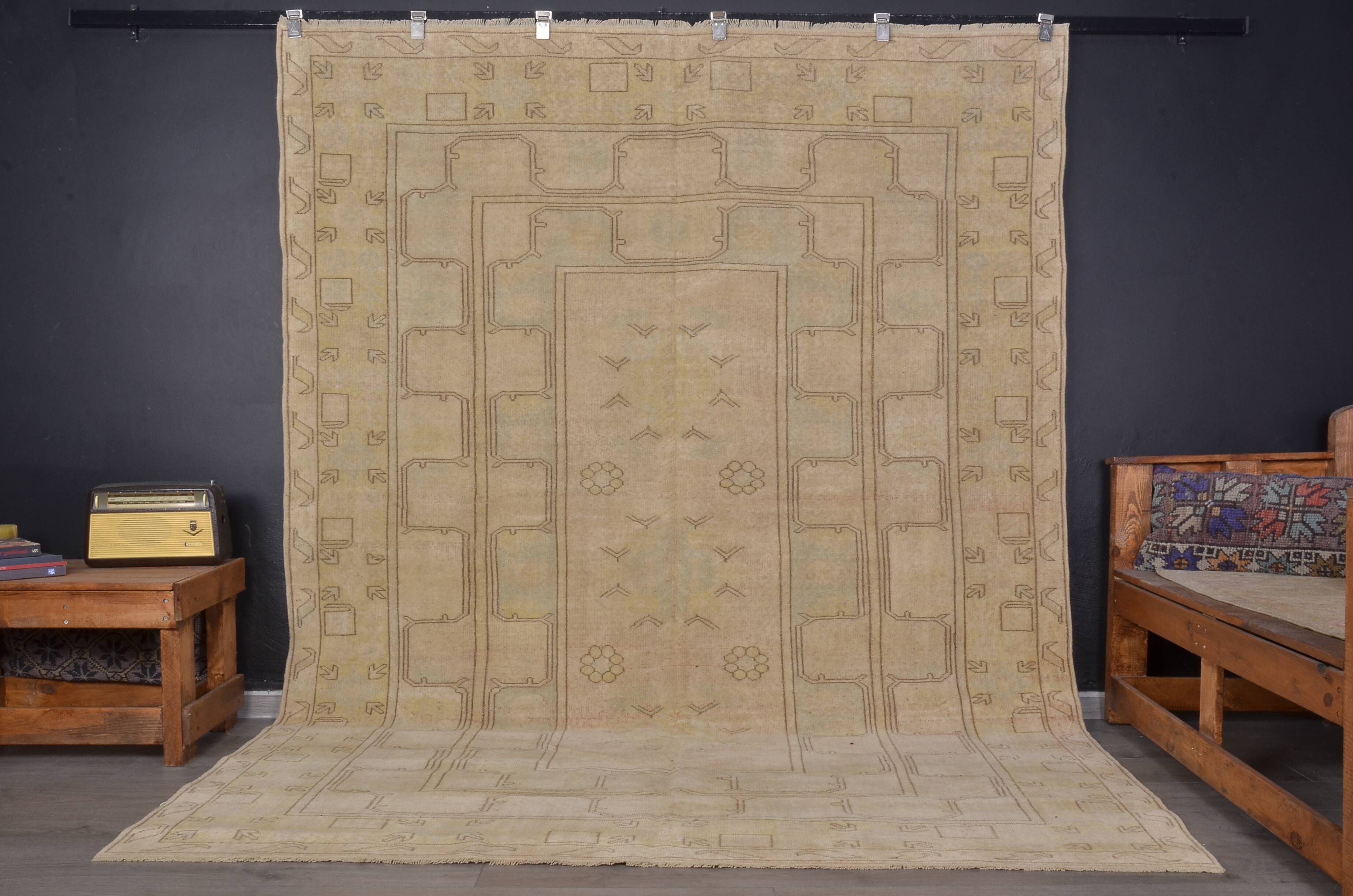 Oushak Vintage Antique Wool Rug sku2403