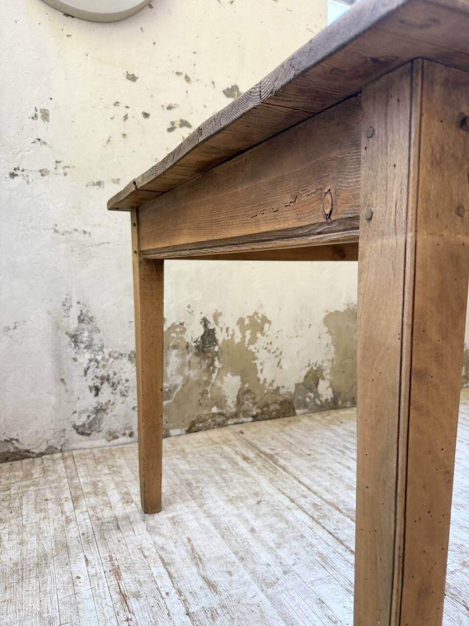 50s pine and oak farmhouse table 2.5m