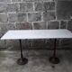 Table bistrot plateau marbre 145,5 cm