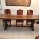 Large antique oak table, Louis XIII / XVIII century style, with a strong patina.