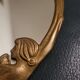 Brass vanity mirror, Art Nouveau style