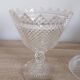 Vintage cut crystal trinket box