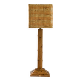 Lampe de table en bambou bio style vintage