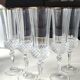Lot of 6 x Champagne Flutes crystal/Valencay Gold/Crystal d'Arques