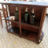 Rattan bar with its stools