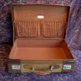 Leather suitcase