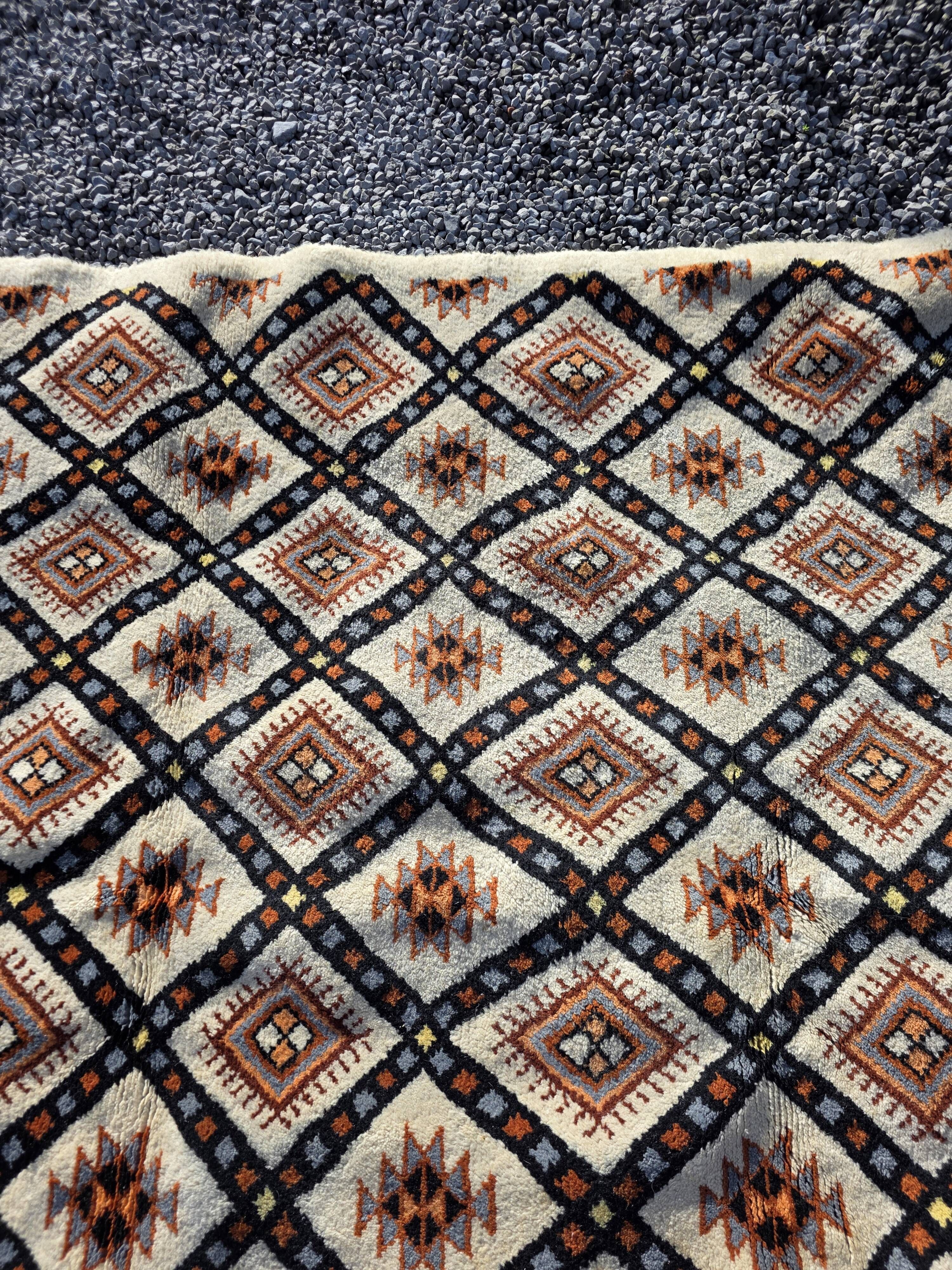 Tapis scandinave en laine des années 60/70