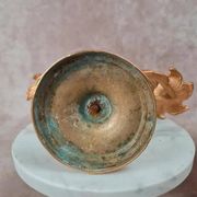 Paire de bougeoirs anciens dorés – style Louis Xv / Rocaille