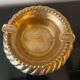 Vintage gold-plated copper/brass ashtray