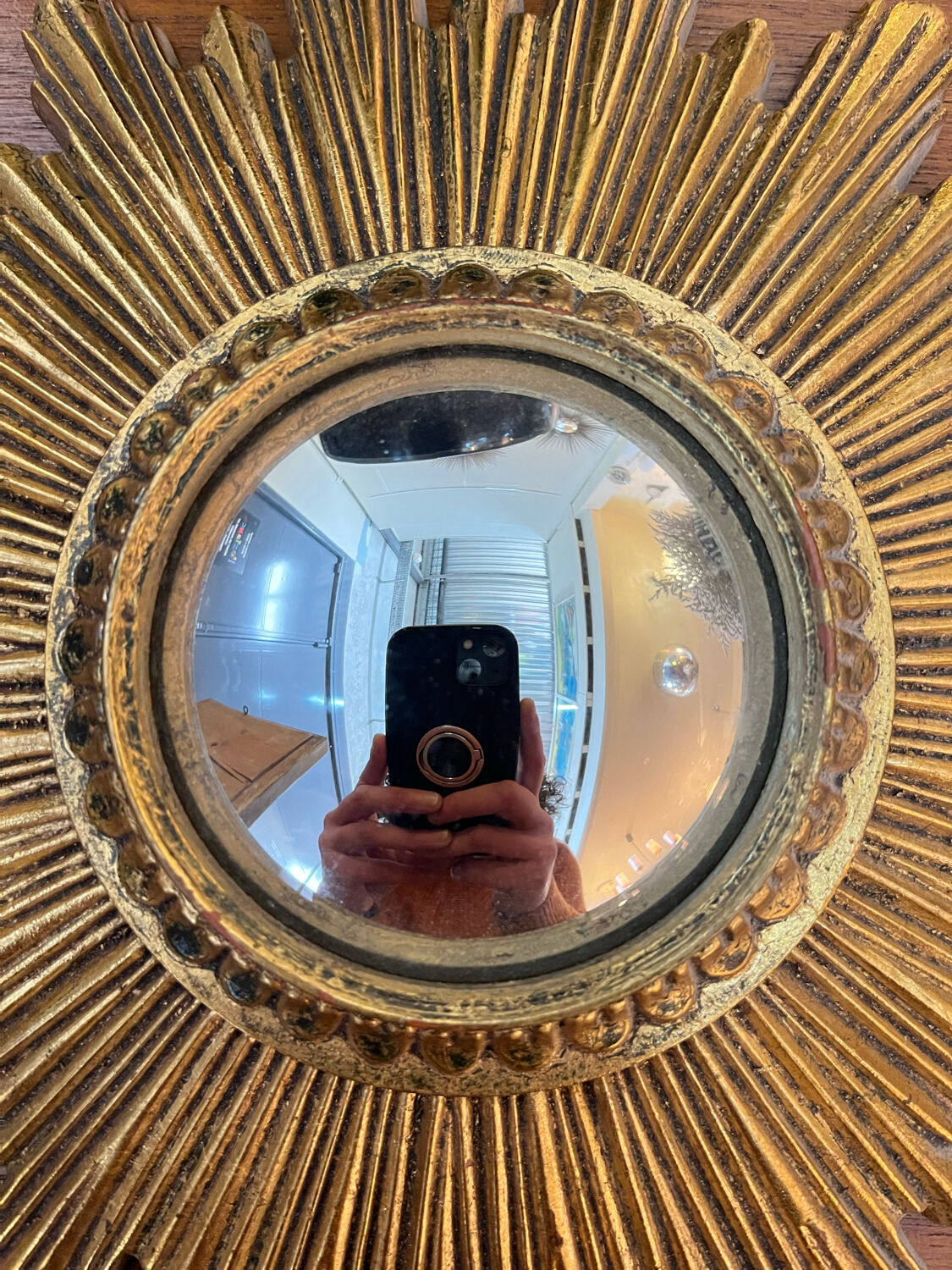 Golden witch mirror 25cm