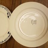 Set of 6 plates Badonviller model Dinan