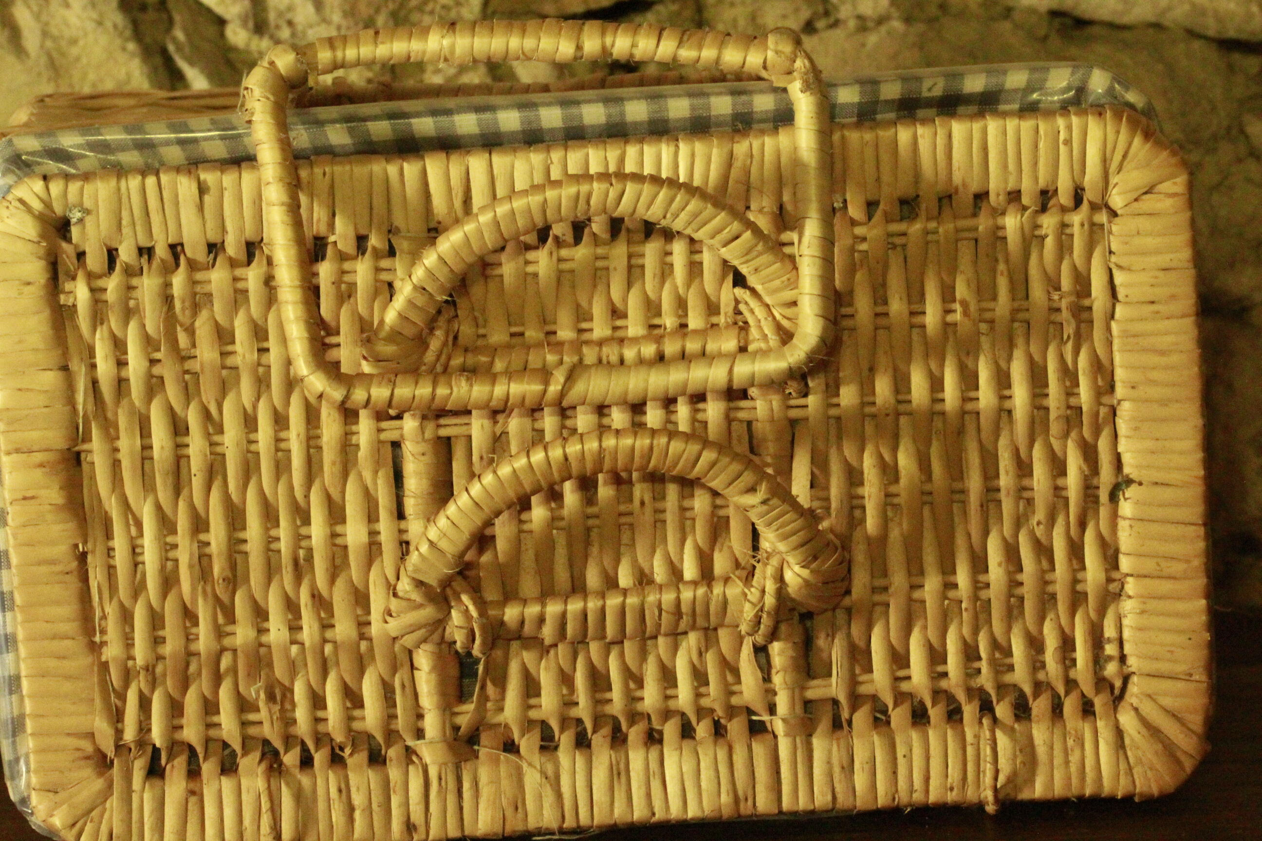 Old picnic basket