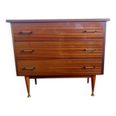 Mid-century vintage compass leg chest of drawers 1950