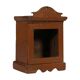 Small old wall display case clock box patina original india