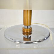 Vintage italian table lamp acrylic mushroom shaped shade, 1970's