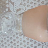 Vase vintage 30's granité peche