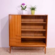Midcentury glazed bookcase by František Mezulánik for UP Závody, 1960s