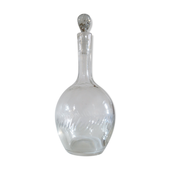 Translucent glass bottle