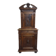 Antique solid walnut piece of furniture, finely carved, in Renaissance style.
