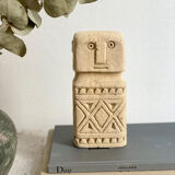 minimalist stone faces