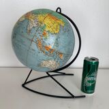 Vintage 1960 Girard Barrère world map globe - 33cm