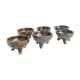 Lot 6 bols tripodes terre cuite forme anthropomorphe