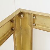 Coffee table in bronze & smoked glass 1970