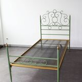 Wrought iron bed, Italy, 1960s.