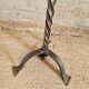 Four-light wrought iron floor lamp