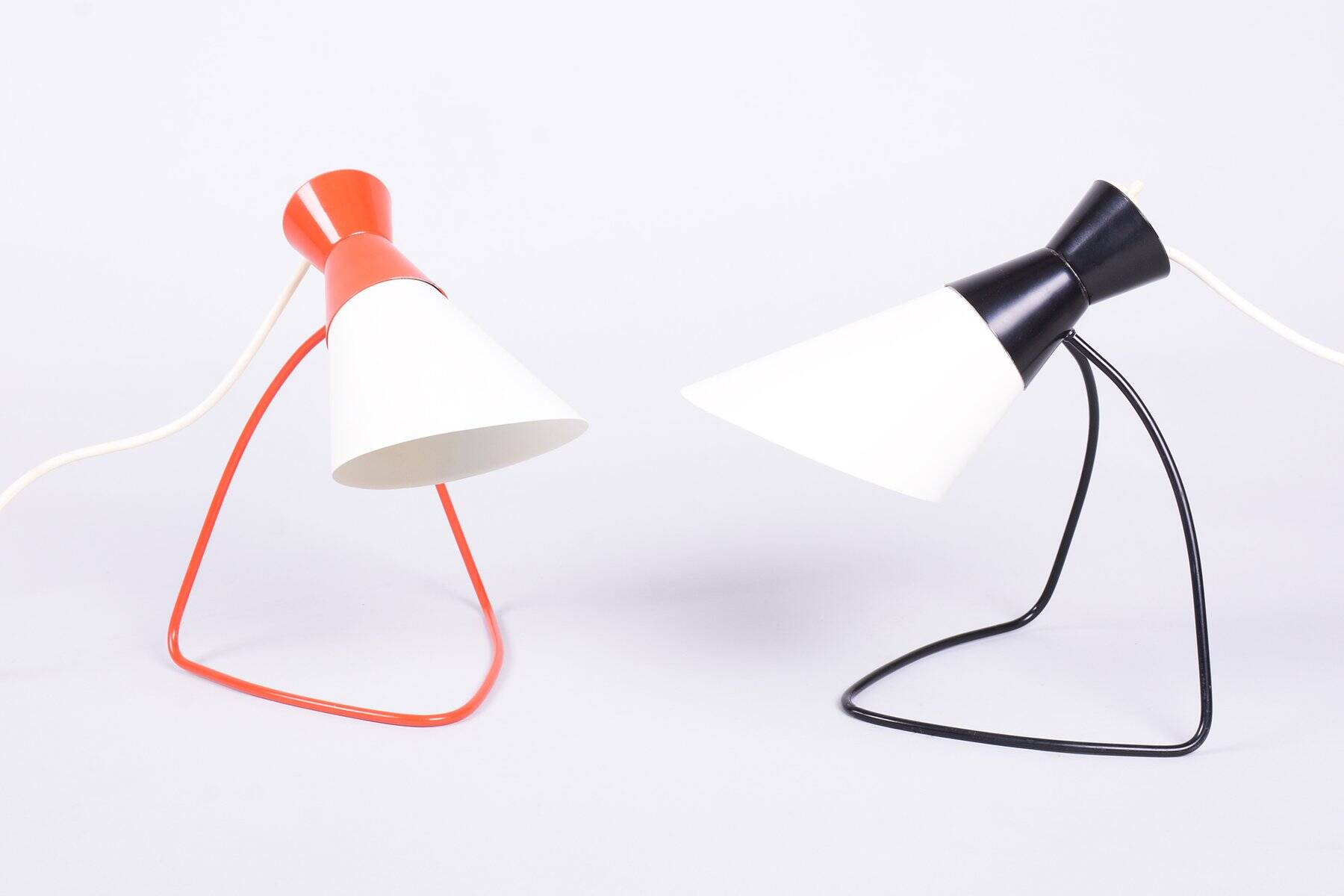 Mid-Century Czech Table Lamps attributed to J. Hůrka for Napako, 1950s, Set of 2